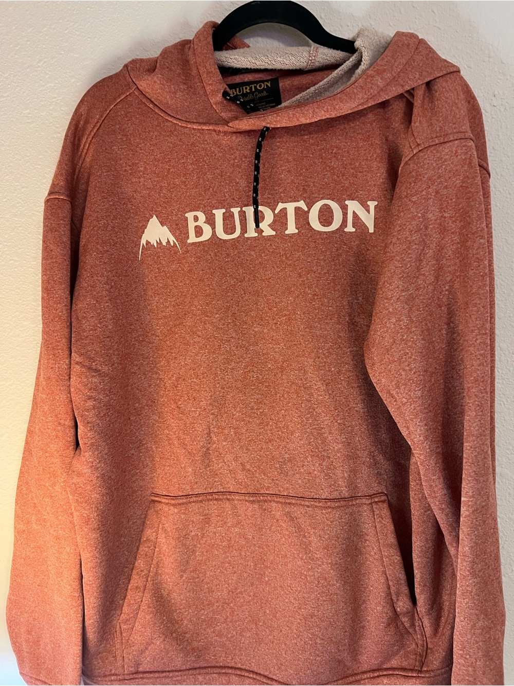 Burton Rust-Red Cowl Neck Hoodie